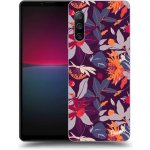 Pouzdro Picasee silikonové Sony Xperia 10 IV 5G - Purple Leaf čiré – Hledejceny.cz