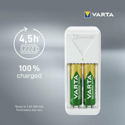 VARTA Mini Charger + 2x AA 2100 mAh 57656101451 – Zboží Živě
