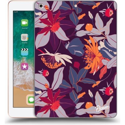 Picasee silikonové černé obal pro Apple iPad 9.7" 2018 6. gen Purple Leaf – Zbozi.Blesk.cz