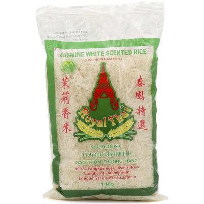 ROYAL THAI Dlouhozrnná jasmínová rýze 1 kg – Zboží Dáma