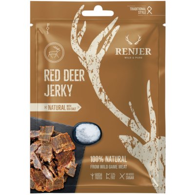 Renjer Modern Nordic Red Deer Jelení Jerky Sea Salt 25 g – Zboží Mobilmania