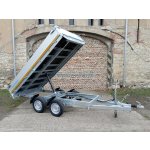 Přívěs Eduard 3116 1-str sklápěč, B30, 2000kg, 72cm, manuální hydraulika – Sleviste.cz