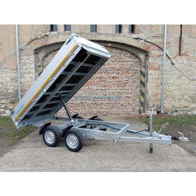 Přívěs Eduard 3116 1-str sklápěč, B30, 2000kg, 72cm, manuální hydraulika – Sleviste.cz