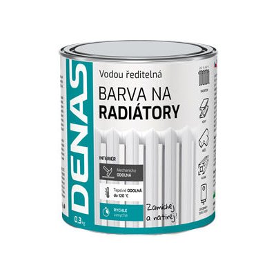 Denas Barva na radiátory 0,3 kg bílá – Hledejceny.cz