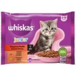 Whiskas Junior kura & hovädzie & jahňa & králik v šťave 4 x 85 g – Hledejceny.cz