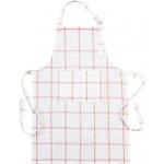 Strömshaga Bílo-červená károvaná kuchyňská zástěra Alma white/red 90*60 cm – Hledejceny.cz