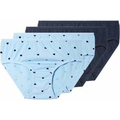 lupilu dívčí kalhotky s BIO bavlnou 4 kusy navy modrá / modrá – Sleviste.cz
