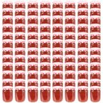 vidaXL Zavařovací sklenice s bíločervenými víčky 96 ks 230 ml – Zboží Mobilmania