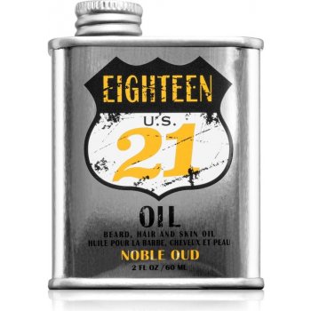 18.21 Man Made Noble Oud olej na vousy, vlasy, pleť 60 ml