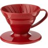 Alternativní příprava kávy Hario Dripper V60-01 Plastic Red