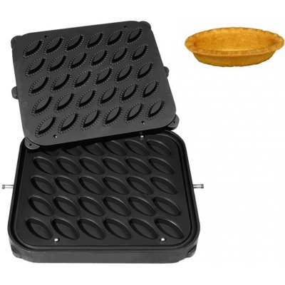 G.Gastro Formy pro stroj na tartaletky TMPIC - Tvar tartaletek: Ovál - 67x34 mm - Výška: 15 mm - pro 30 tartaletek - nepřilnavý povrch - D9783795 – Hledejceny.cz