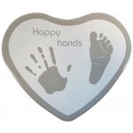 HAPPY HANDS Sada pro otisky 2D Heart Silver/White – Zboží Mobilmania