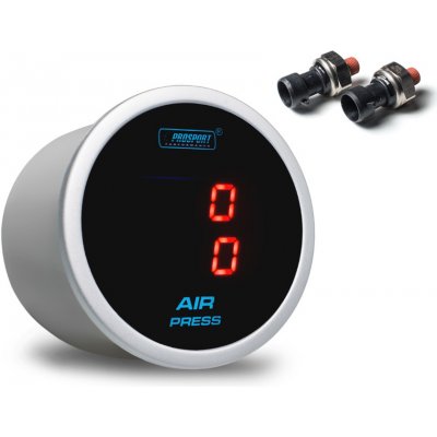 PROSPORT duální digitální ukazatel tlaku vzduchu s červeným podsvícením (kompaktní elektr. čidla) – Zboží Mobilmania