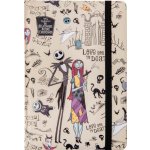 Colorino zápisník s gumičkou Tim Burton 1 A5 80 g linkovaný šedý 80 listů – Hledejceny.cz
