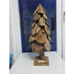 Dijk Natural Collection Vánoční stromeček teakové dřevo 3D 60 cm – Zboží Mobilmania