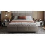 DobreSny Aveiro s kovovým zdvižným roštem PARIS Mousse Béžová – Sleviste.cz