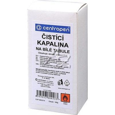 Centropen čistící kapalina na bílé tabule Centropen 0107, obsah 160 g