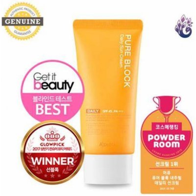 A'pieu Pure Block Natural Daily Sun Cream SPF45 PA+++ krém s ochranným faktorem 50 ml – Zboží Mobilmania