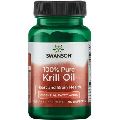 Swanson Krillový Olej Krill Oil 500 mg 60 kapslí