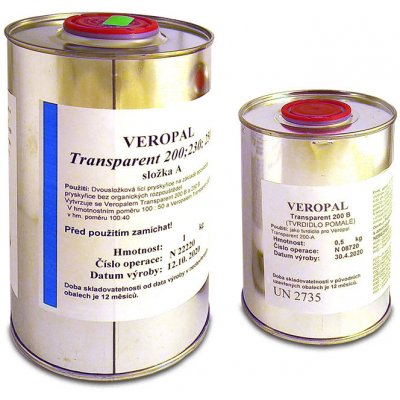VEROPAL Transparent 200 1,5kg čirá epoxidová pryskyřice – Zboží Mobilmania