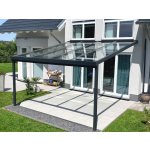 Gutta Premium hliníková pergola 4102x3060mm bílá VSG sklo 10 mm – Zboží Mobilmania