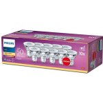 Philips žárovka LED 4,6 W, GU10, teplá bílá, 10 ks – Zboží Dáma