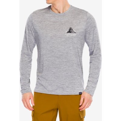 Patagonia L/S Cap Cool Daily graphic Shirt Lands chouinard crest/feather grey – Zboží Dáma