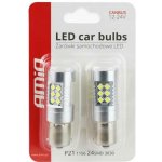 LED AMIO CANBUS 24SMD 3030 1156 (P21W) Bílá 12V / 24V, sada 2 ks. | Zboží Auto