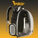 Purlov Batoh pro přepravu zvířat polyester průhledný plexisklo 41 x 35 x 24 cm – Sleviste.cz