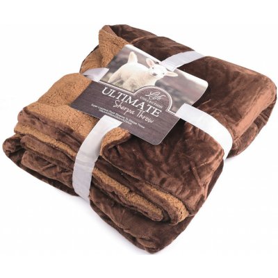 Stoklasa Deka beránek hnědá tmavá hnědá 150x200 – Zboží Dáma