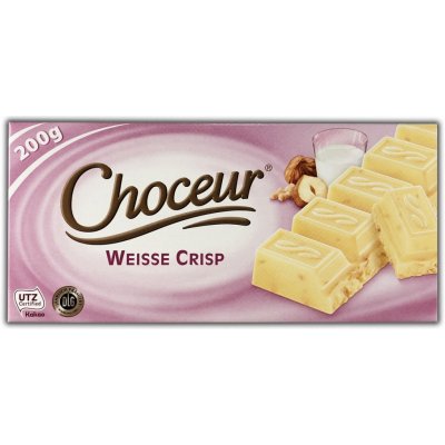 Choceur čokoláda - Bílá s křupinkami 200 g od 52 Kč - Heureka.cz
