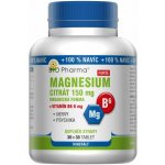 Bio Pharma Magnesium citrát Forte 150 mg+vit.B6 6 mg 60 tablet – Hledejceny.cz