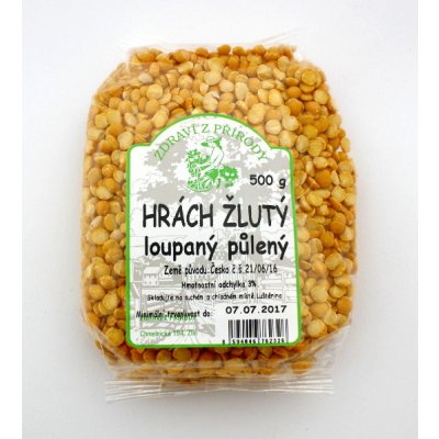Zdraví z přírody Hrách žlutý loupaný 0,5 kg – Zbozi.Blesk.cz