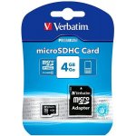 Verbatim MicroSDHC Class 10 4 GB 44080 – Zboží Mobilmania
