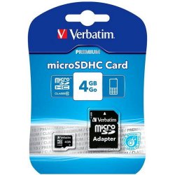 Verbatim MicroSDHC Class 10 4 GB 44080
