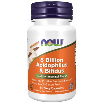 Now Foods Probiotikum Acidophilus a Bifidus 8 miliardy 60 kapslí – Hledejceny.cz