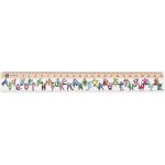 Metrie Didakt-M07 Dřevěné pravítko s potiskem ABECEDA 25 cm – Zboží Dáma