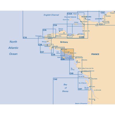 Námořní mapa Imray C39 Lorient to Le Croisic IMC39 – Hledejceny.cz