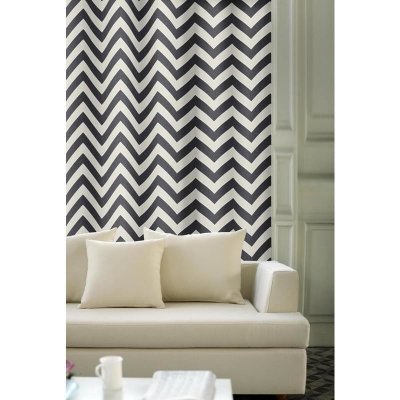 Závěs dekorační, OXY Zig Zag, tmavě šedý, 150 cm 150 cm – Hledejceny.cz
