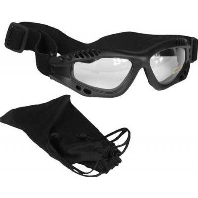 Brýle Mil-tec Commando Air černé čiré – Zboží Dáma