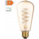 ACA Lighting LED FILAMENT E27 DIM ST64 jantar SPIRAL 4W 1800K 230V 270lm RA80 CONDI4WWSDIMAM – Zboží Živě