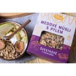 Pleva Medové müsli s pylem švestky s čokoládou 370g – Zboží Mobilmania