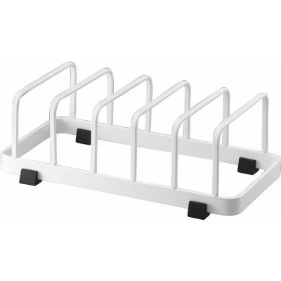 YAMAZAKI Stojan na talíře Tower 7137, bílý – Zboží Dáma