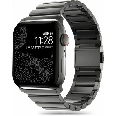 Tech-PČervenáect Belt Tech-PČervenáect SteelBand Apple Watch 4/5/6/7/8/9/SE/Ultra 1/2 42/44/45/49mm Černá | Zboží Auto