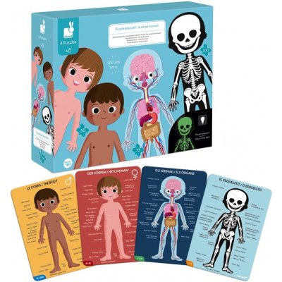 JANOD Lidské tělo 3v1 50,75,100 dílků – Zboží Dáma