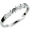 Prsteny Steel Edge prsten stříbro se zirkony 2086