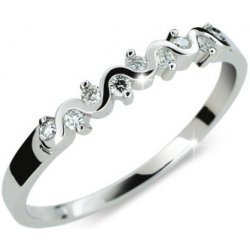 Steel Edge prsten stříbro se zirkony 2086