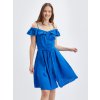 Dámské šaty Orsay dámské šaty s příměsí lnu modré