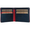 Peněženka Lagen Pánská kožená peněženka 250043 modro červená