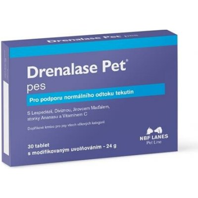 NBF Lanes Drenalase Pet pes 30 tablet lymfatický systém – Hledejceny.cz